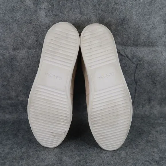 Calvin Klein Shoes Womens 9.5 Sneakers Lifestyle Fashion Leather Classic Lace Up - Picture 10 of 13